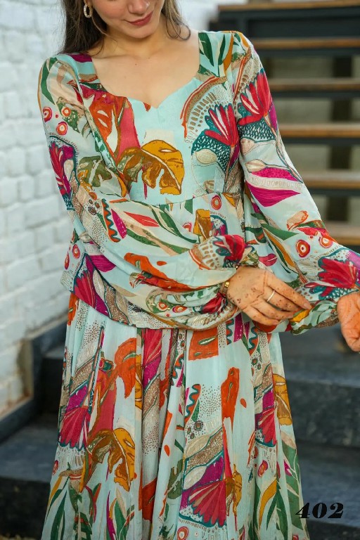Lucaya Clora Vol-4 Wholesale Heavy Air Tex Chinon Gown Catalog