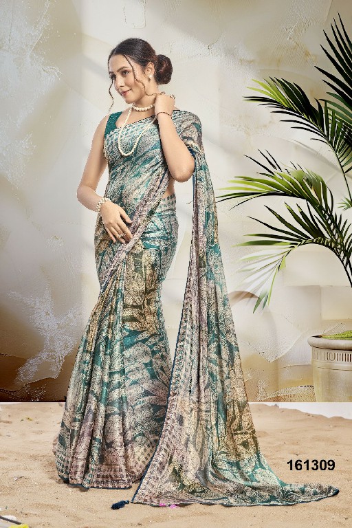 Vallabhi Shivanshi Wholesale Chiffon Fabrics Ethnic Sarees