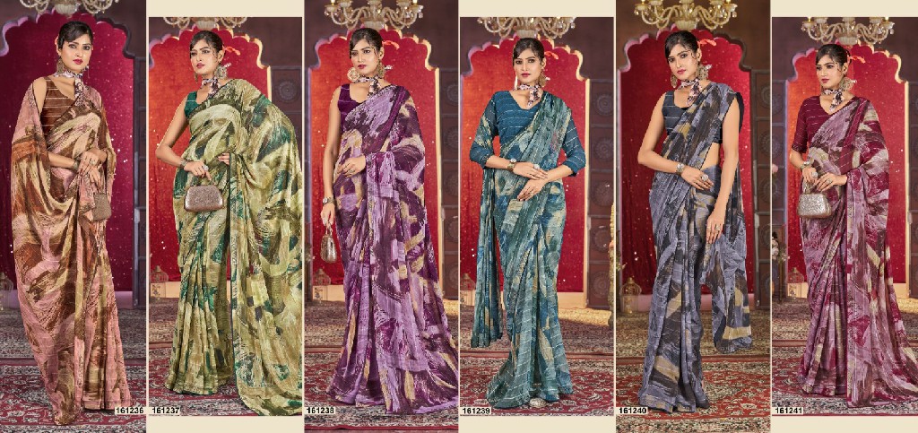 Vallabhi Divyanshi Wholesale Fancy Swarovski Work Sarees