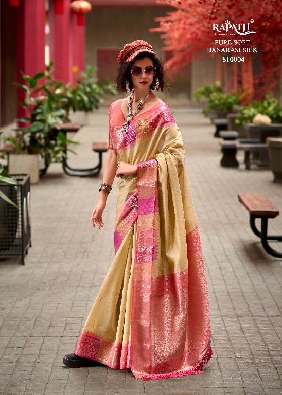 Rajpath Rangoli Art Wholesale Pure Banarasi Silk With Border Sarees