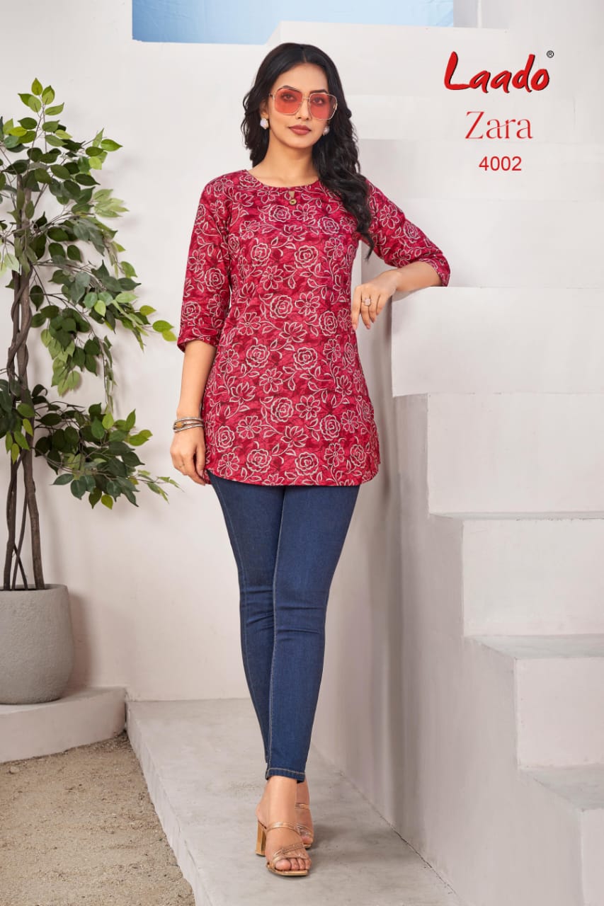 Laado Zara Vol-4 Fancy Short Tops Kurtis