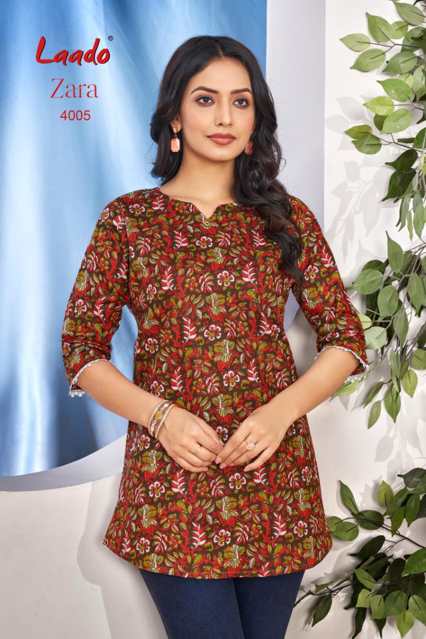 Laado Zara Vol-4 Fancy Short Tops Kurtis