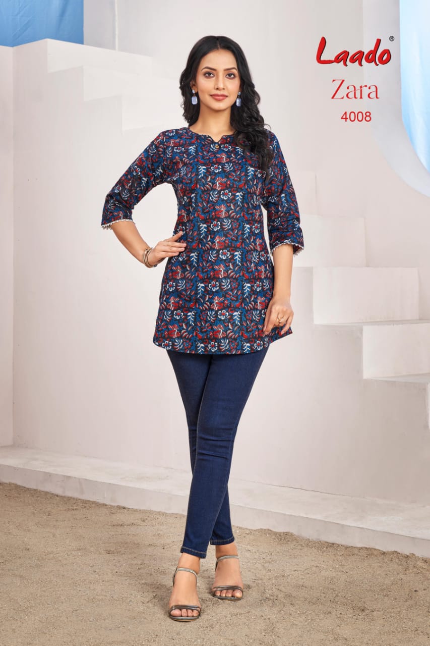 Laado Zara Vol-4 Fancy Short Tops Kurtis