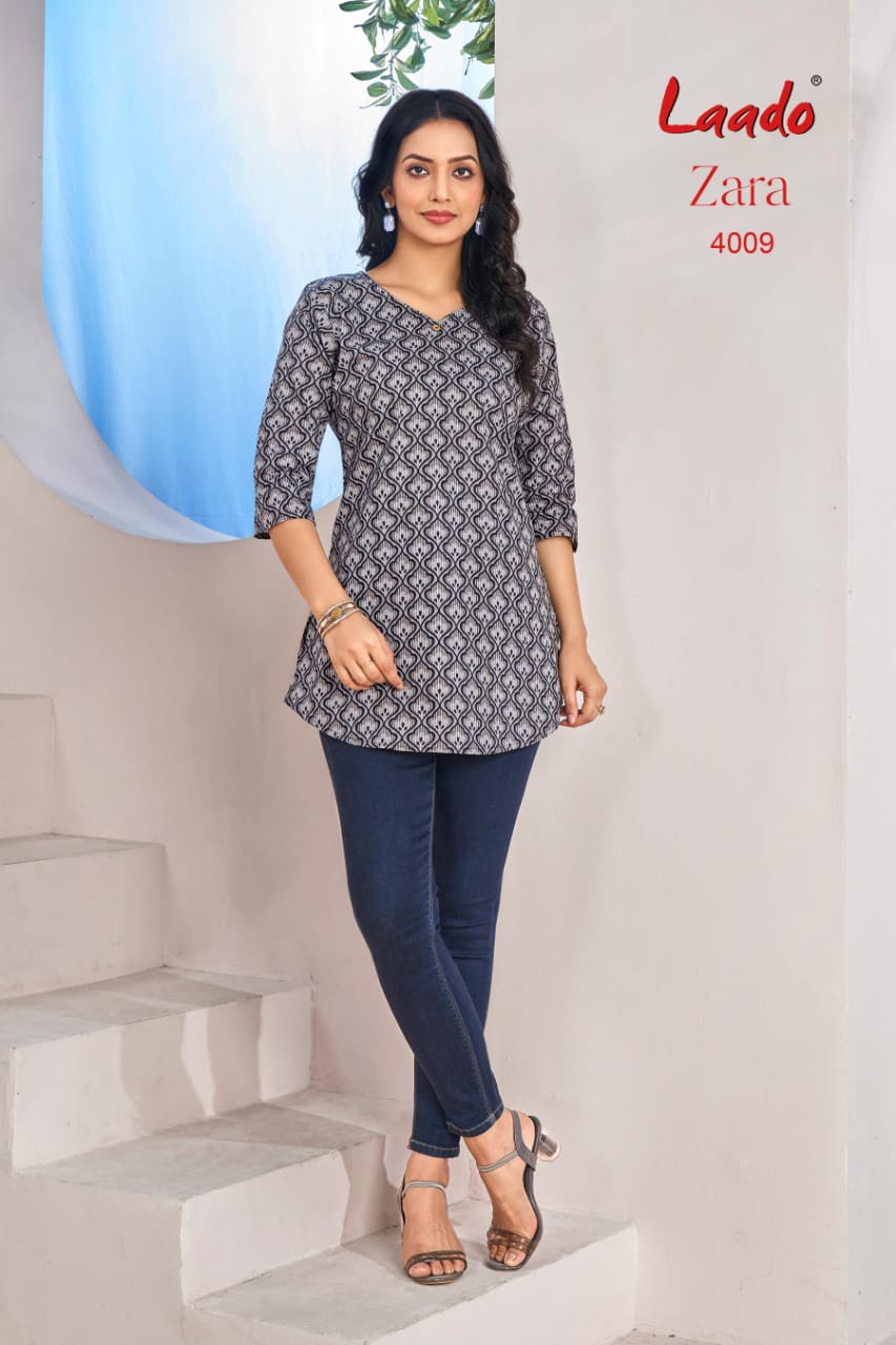 Laado Zara Vol-4 Fancy Short Tops Kurtis