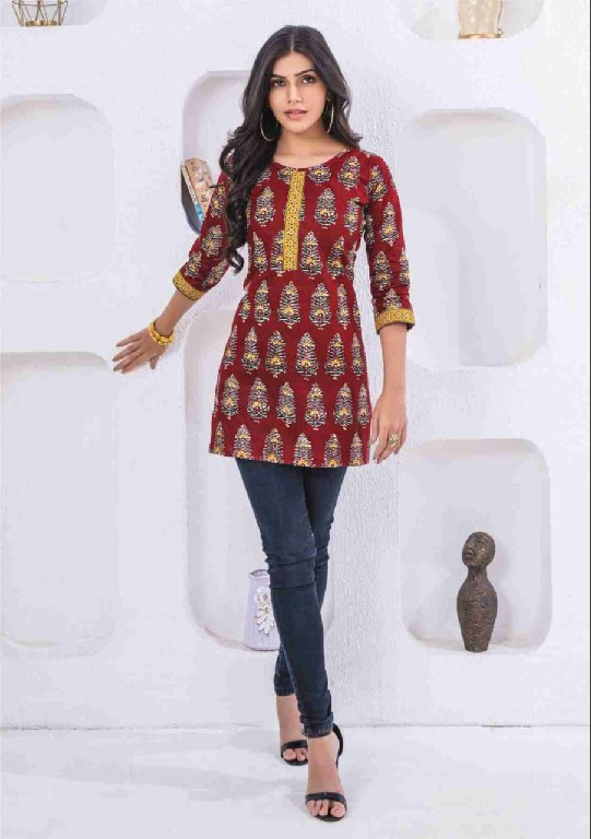 crystal vol 3 by mayur creation print readymade big size girls tops