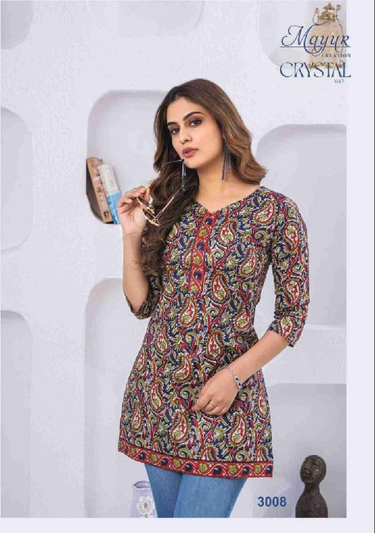 crystal vol 3 by mayur creation print readymade big size girls tops