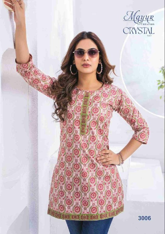 crystal vol 3 by mayur creation print readymade big size girls tops