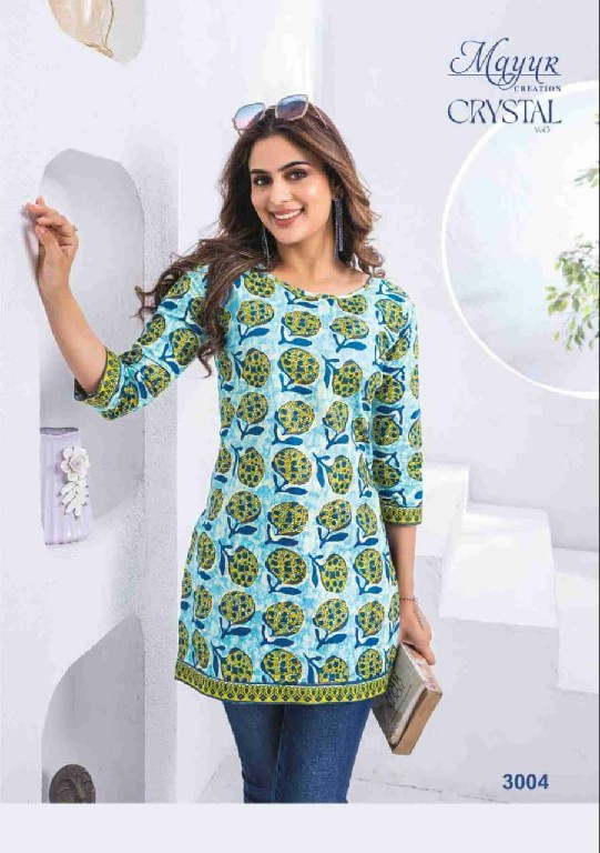 crystal vol 3 by mayur creation print readymade big size girls tops