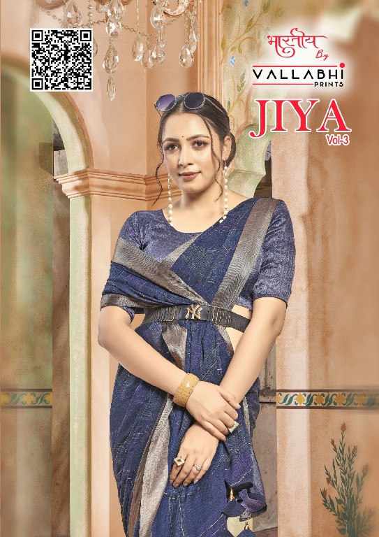 Vallabhi Jiya Vol-3 Wholesale Moss Georgette Ethnic Indian Sarees