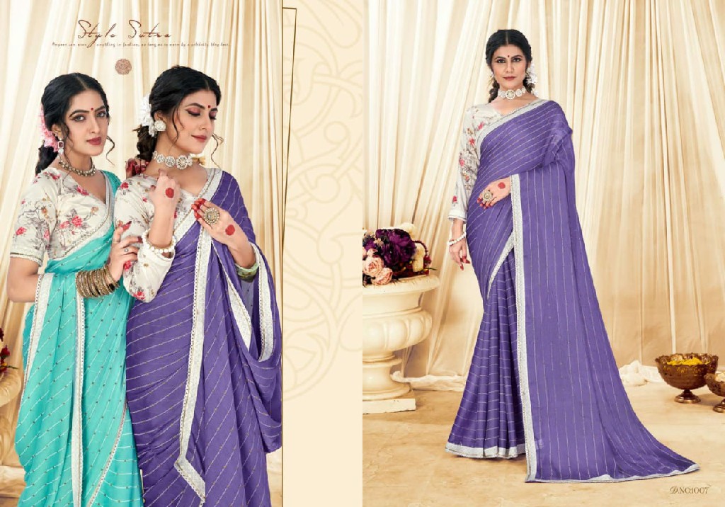 Shubh Shree Suwakya Wholesale Moss Chiffon With Digital Print Sarees