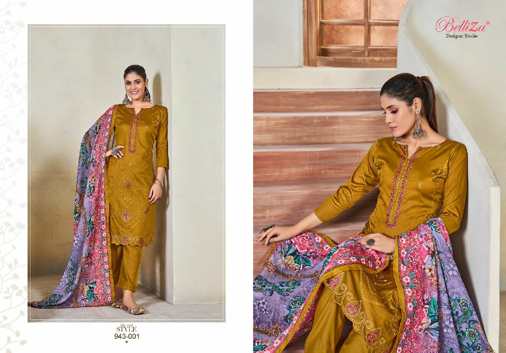 BELLIZA JASHN E ISHQ VOL 10 JAM COTTON SUMMER WAER SUITS WITH 3 MTR BOTTOM