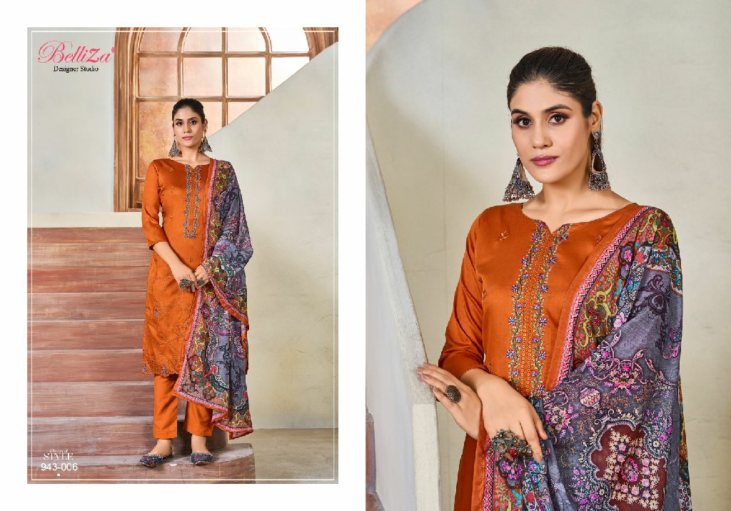 BELLIZA JASHN E ISHQ VOL 10 JAM COTTON SUMMER WAER SUITS WITH 3 MTR BOTTOM