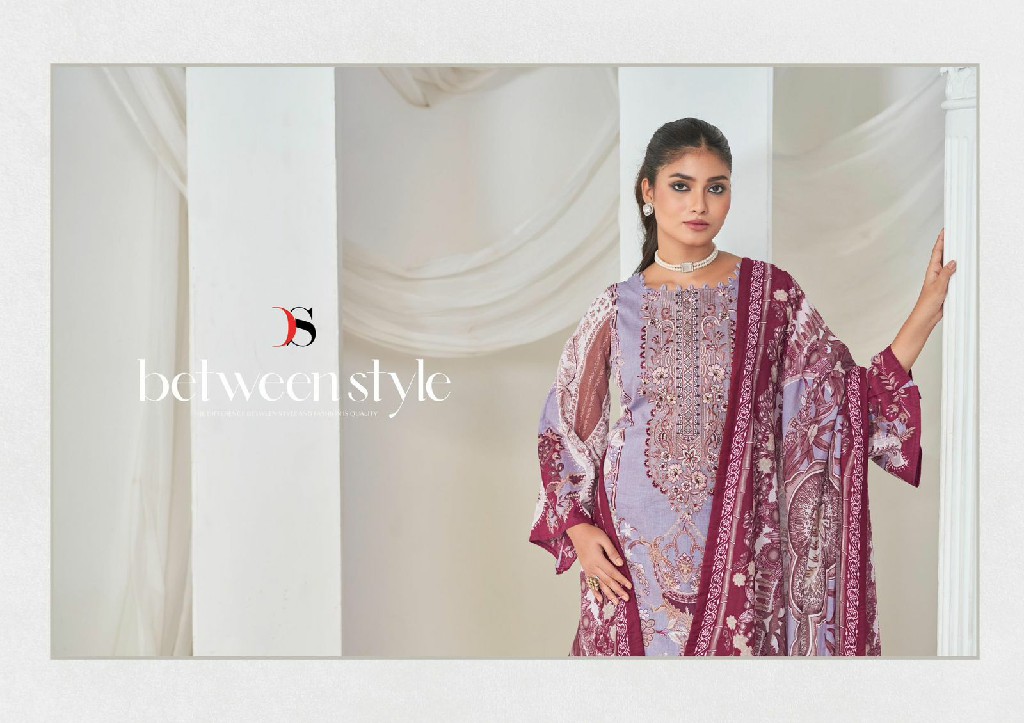 Deepsy Gulnoor Wholesale Pure Cotton With Self Embroidery Dress Material