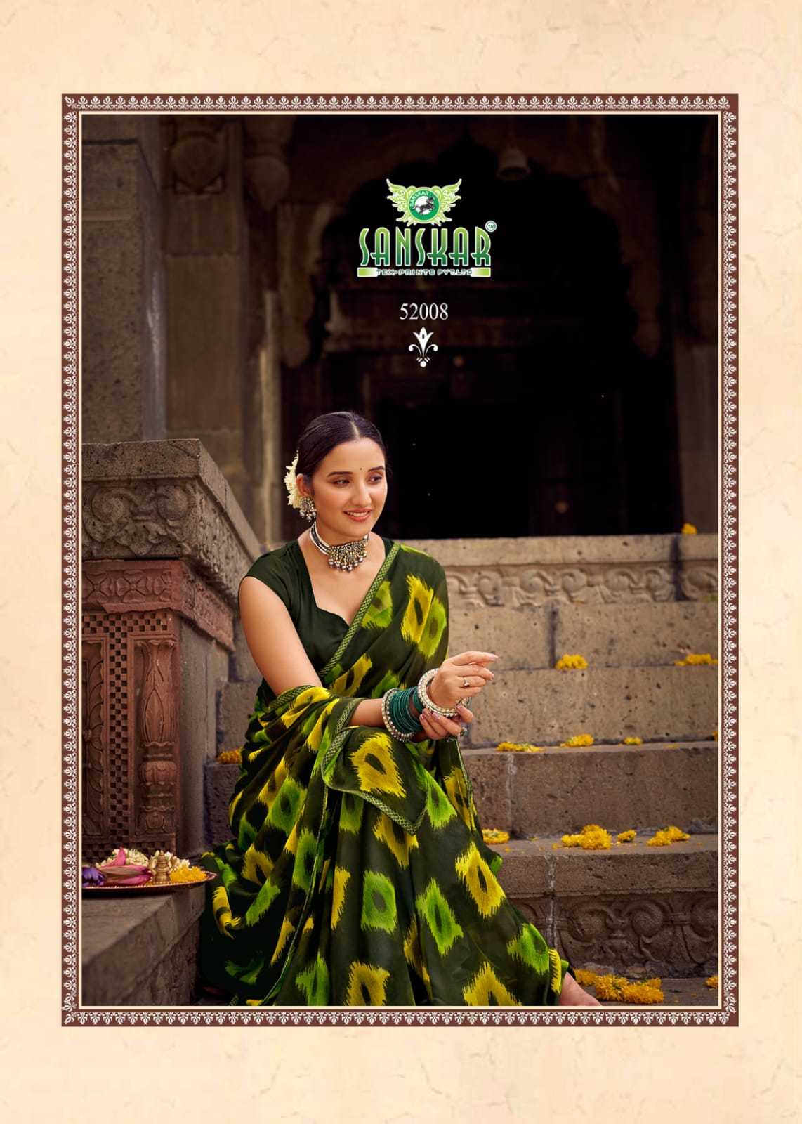 sahelee se baaten by sanskar tex colourful weightless saree online
