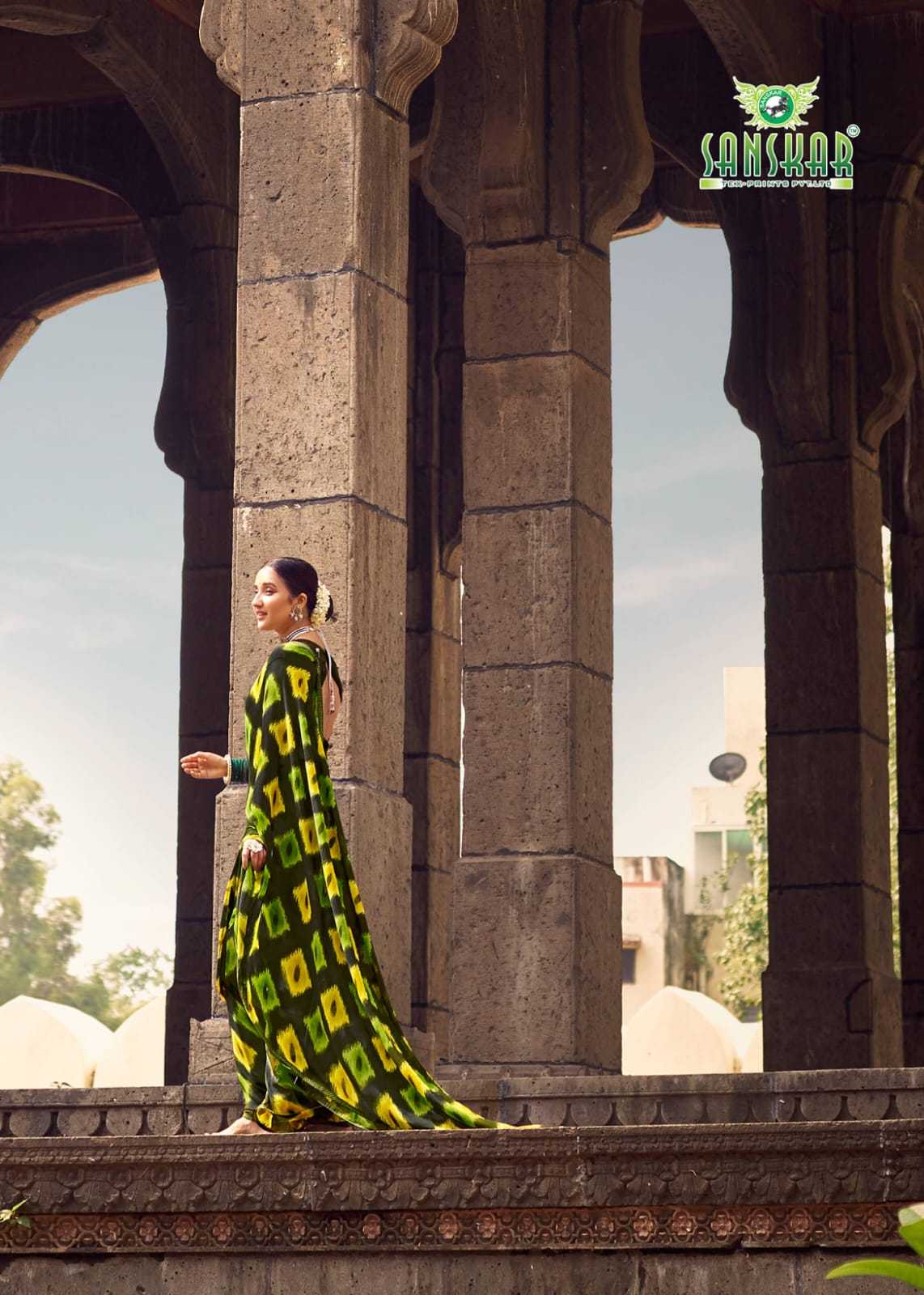 sahelee se baaten by sanskar tex colourful weightless saree online
