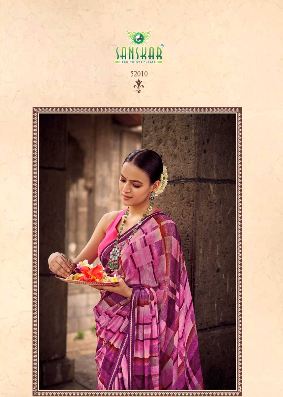 sahelee se baaten by sanskar tex colourful weightless saree online