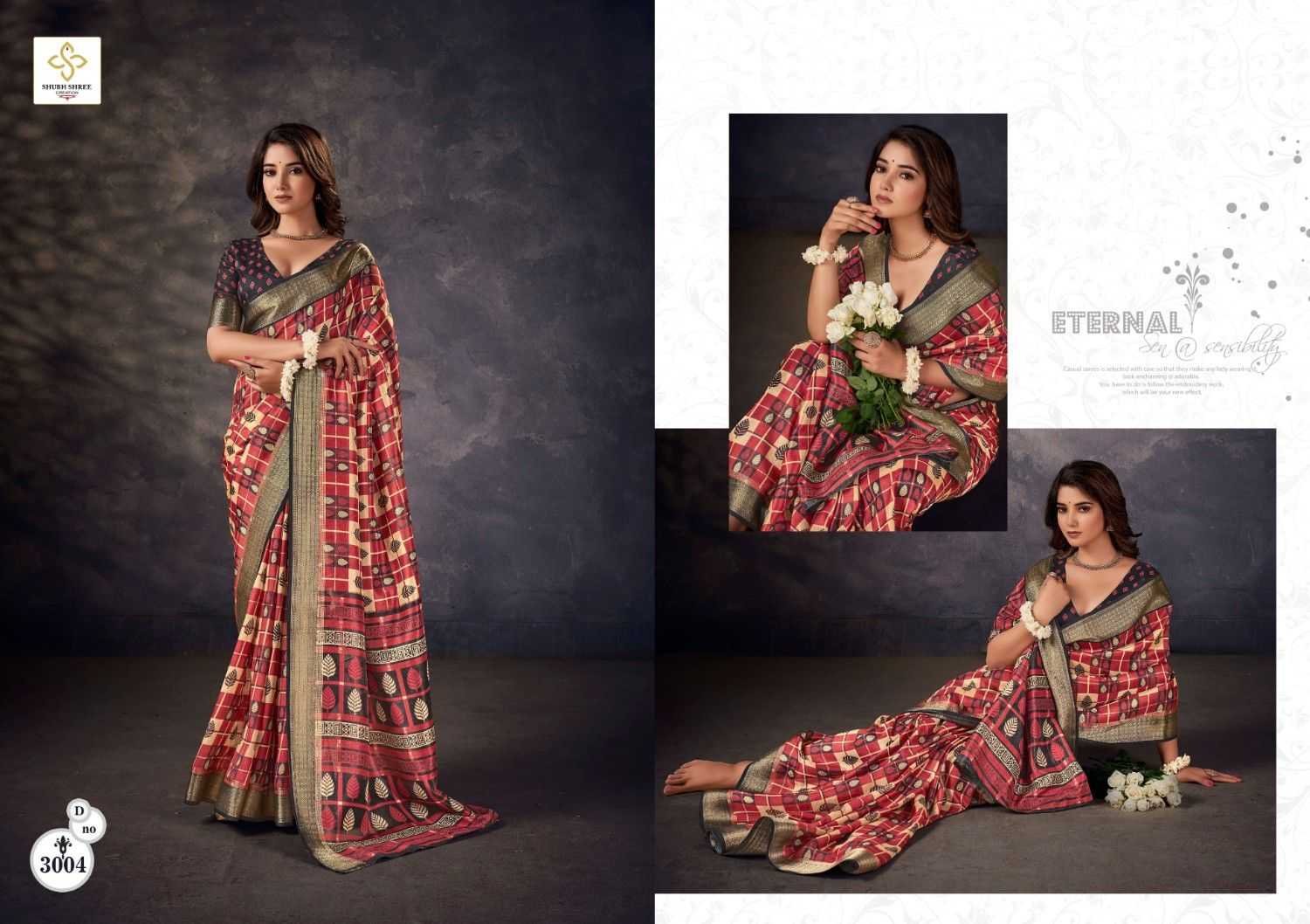 shubh shree creation kaavi vol 3 dola elegant style saree supplier