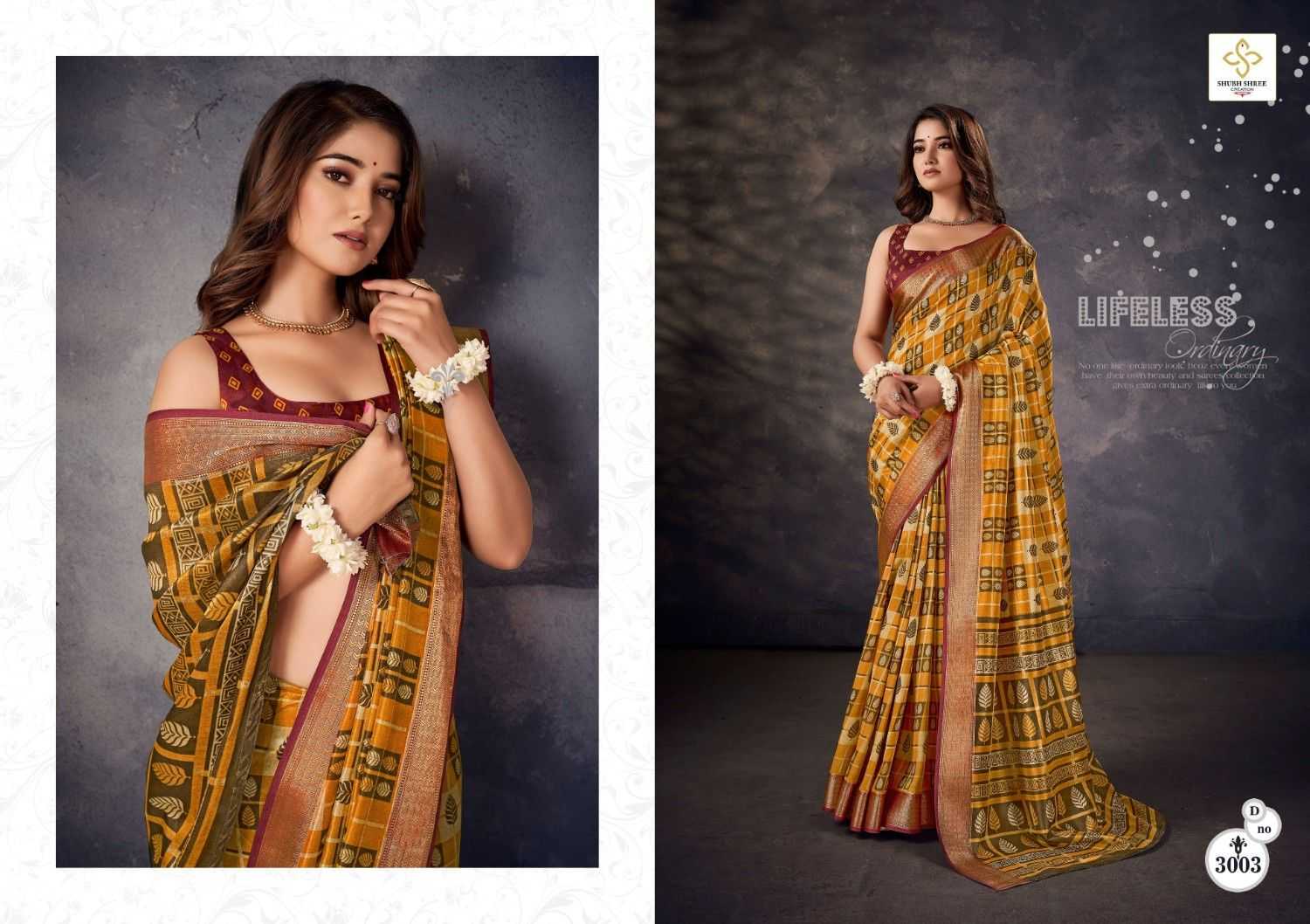 shubh shree creation kaavi vol 3 dola elegant style saree supplier