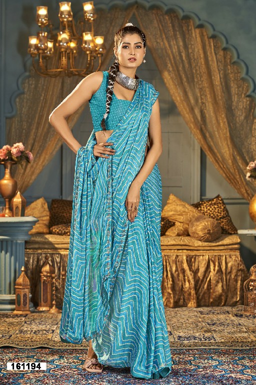 vallabhi prints avanti vol 5 georgette swaroski work saree online