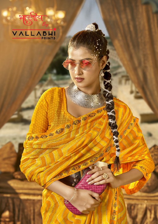 vallabhi prints avanti vol 5 georgette swaroski work saree online