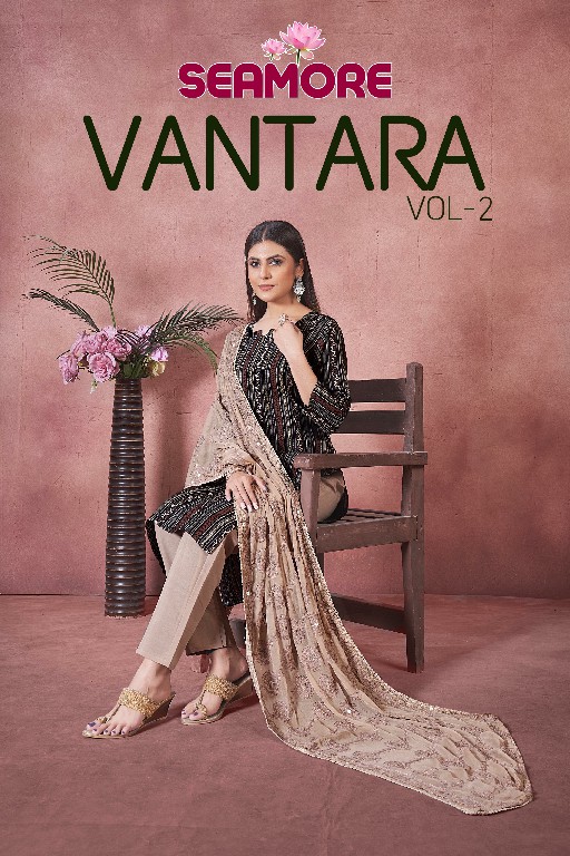 Seamore Vantara Vol-2 Wholesale Women Kurti With Pant And Dupatta