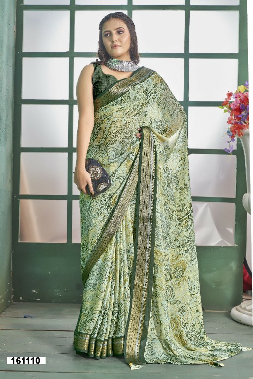 Vallabhi Jiya Vol-4 Wholesale Moss Georgette Ethnic Indian Sarees