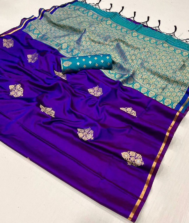 Rajtex Kanthkala Luxe Wholesale Pure Satin Handloom Weaving Function Wear Sarees