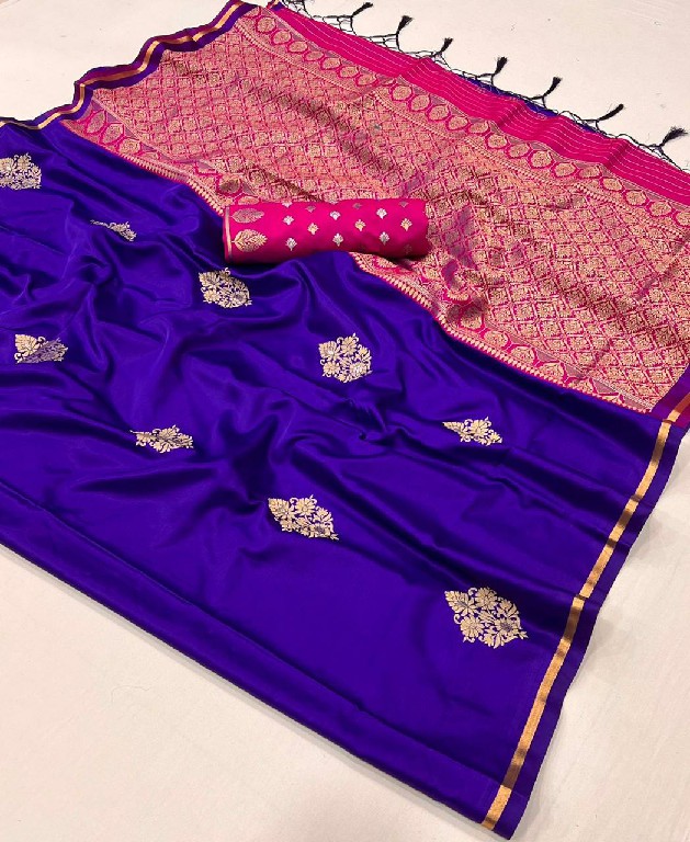 Rajtex Kanthkala Luxe Wholesale Pure Satin Handloom Weaving Function Wear Sarees