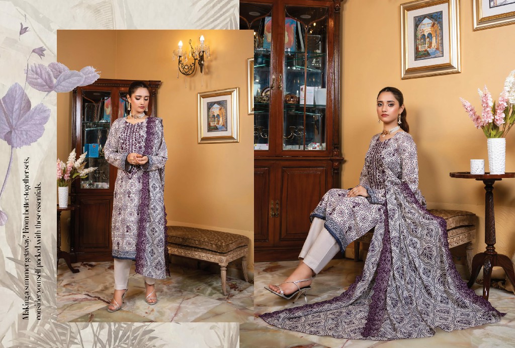 Zesh Cutwork Embroidered Lawn Edit Drop Vol-2 Wholesale Pakistani Suits