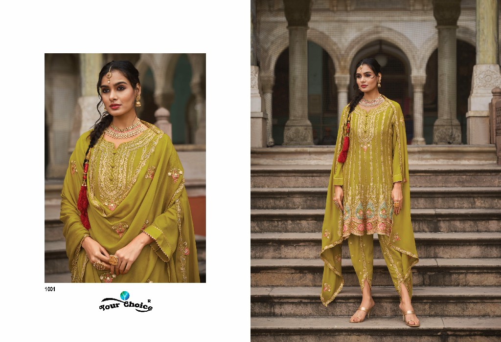 Your Choice Taniya Wholesale Heavy Chinon Party Wear Indian Suits