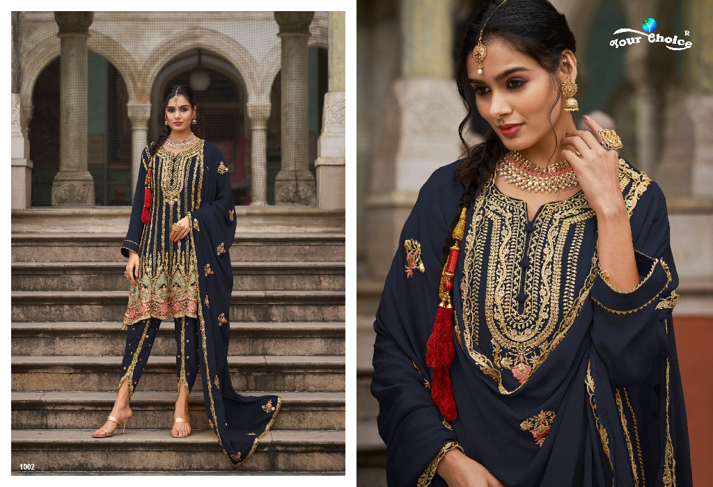 Your Choice Taniya Wholesale Heavy Chinon Party Wear Indian Suits