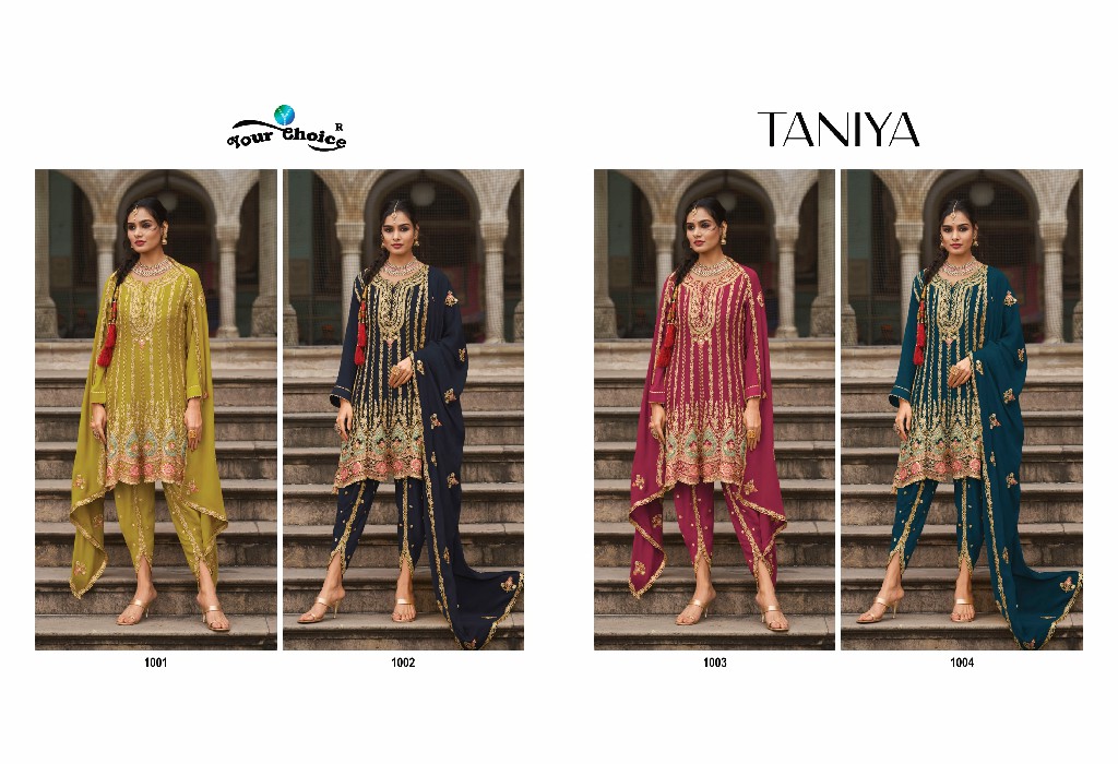 Your Choice Taniya Wholesale Heavy Chinon Party Wear Indian Suits