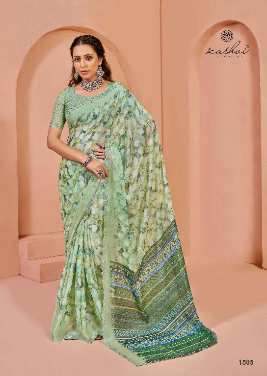 Kashvi Pratistha Vol-15 Wholesale Brasso Fabrics Indian Sarees