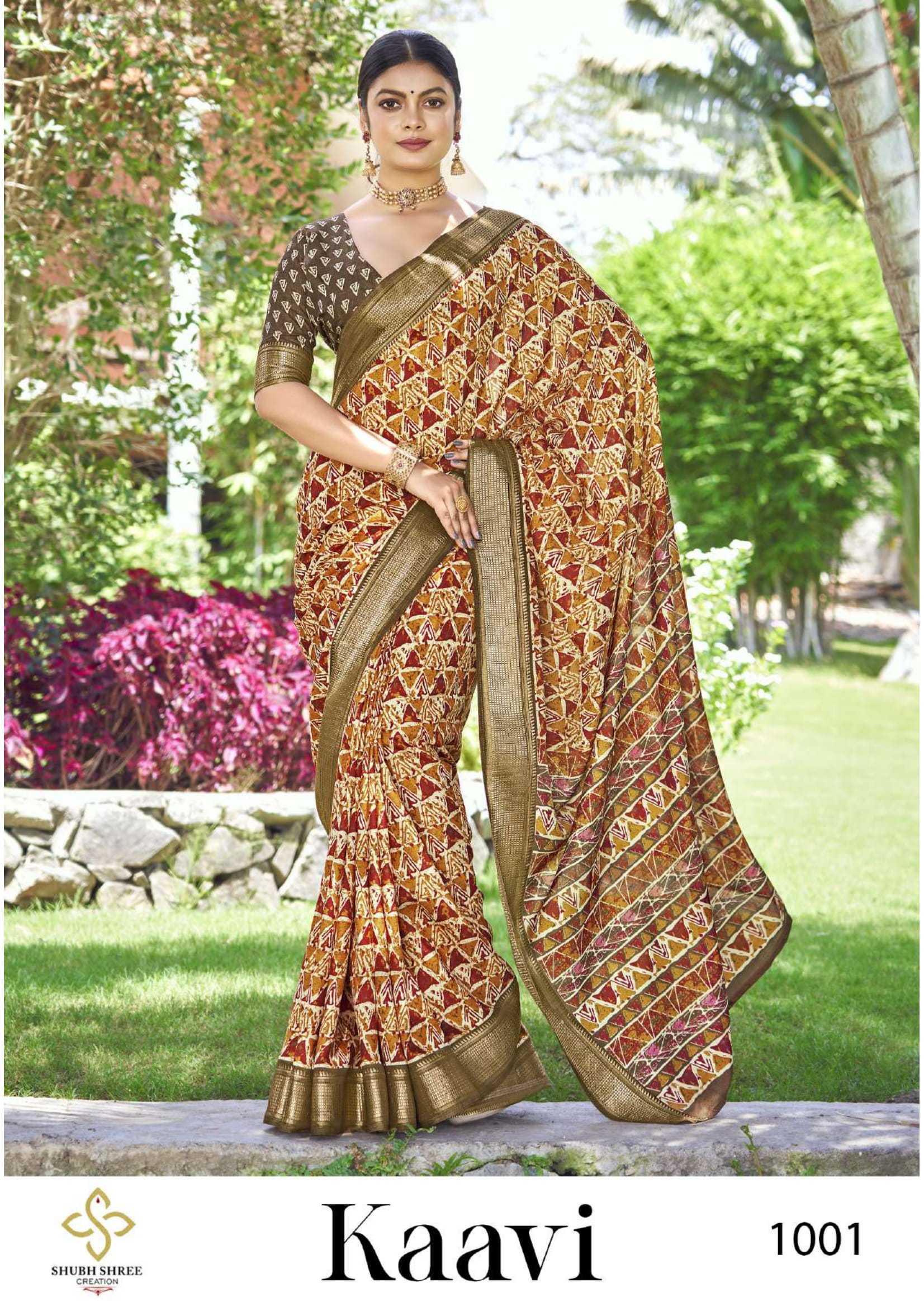 kaavi by shubh shree creation dola silk fancy comfy wear saree