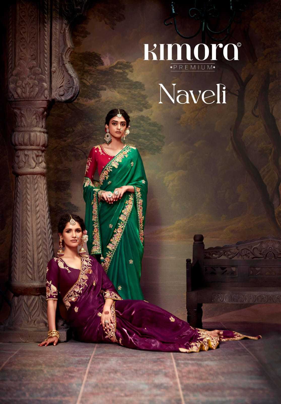 naveli by kimora unique work heavy designer saree collection