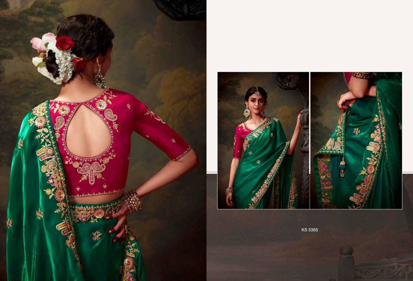 naveli by kimora unique work heavy designer saree collection