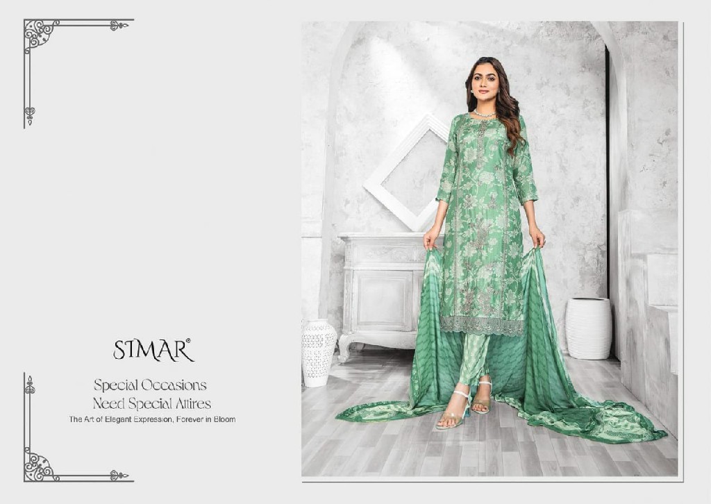 shamma by Glossy Simar beautiful viscose muslin salwar kameez material
