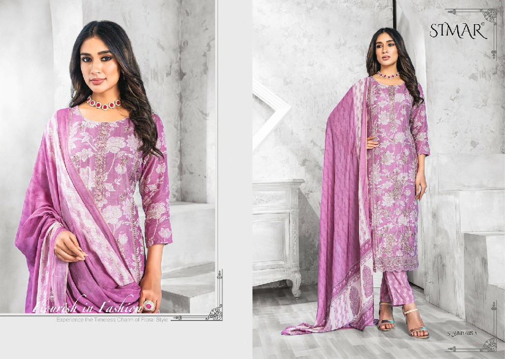 shamma by Glossy Simar beautiful viscose muslin salwar kameez material
