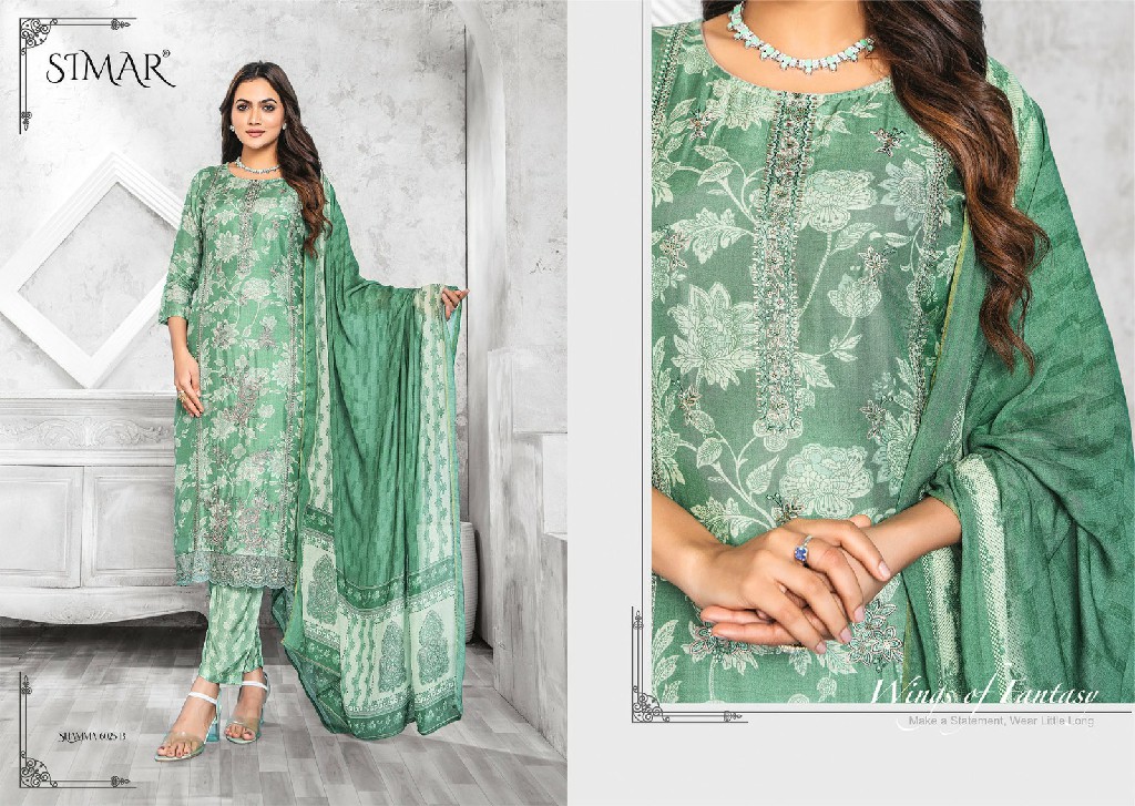 shamma by Glossy Simar beautiful viscose muslin salwar kameez material