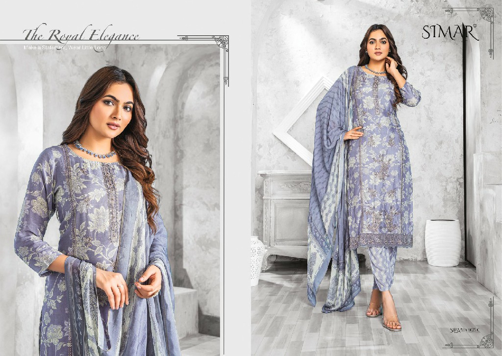 shamma by Glossy Simar beautiful viscose muslin salwar kameez material