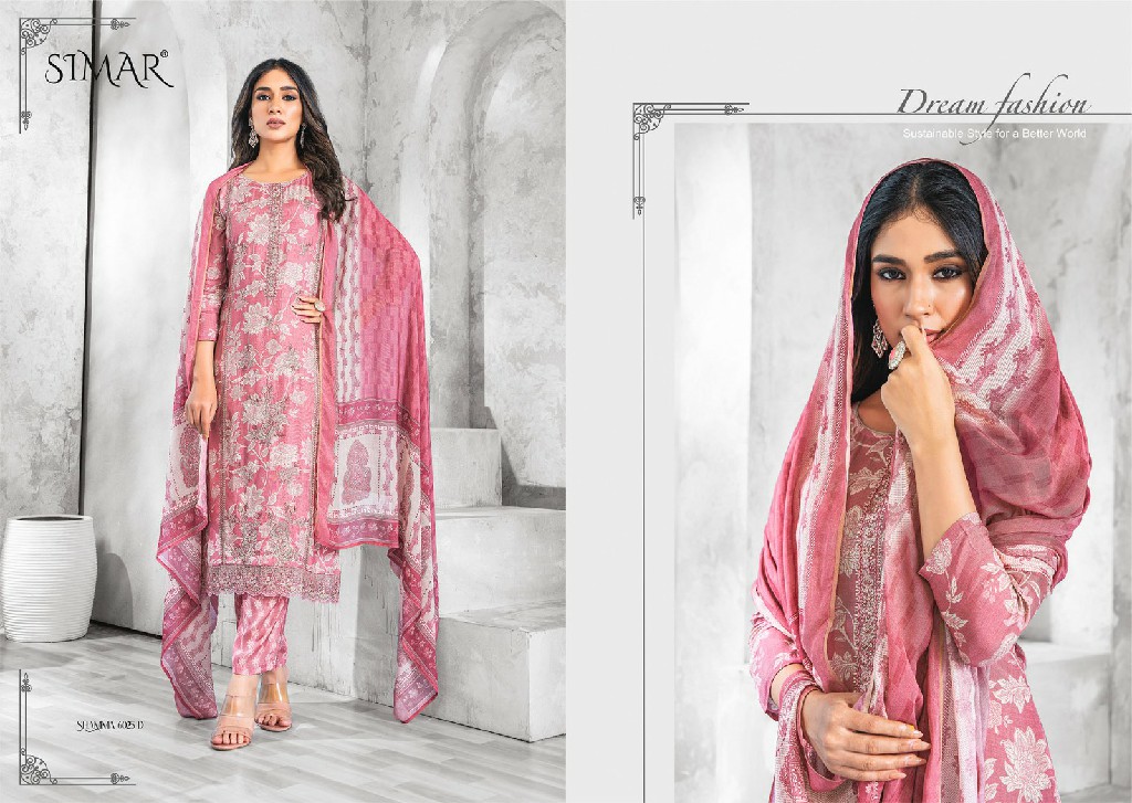 shamma by Glossy Simar beautiful viscose muslin salwar kameez material