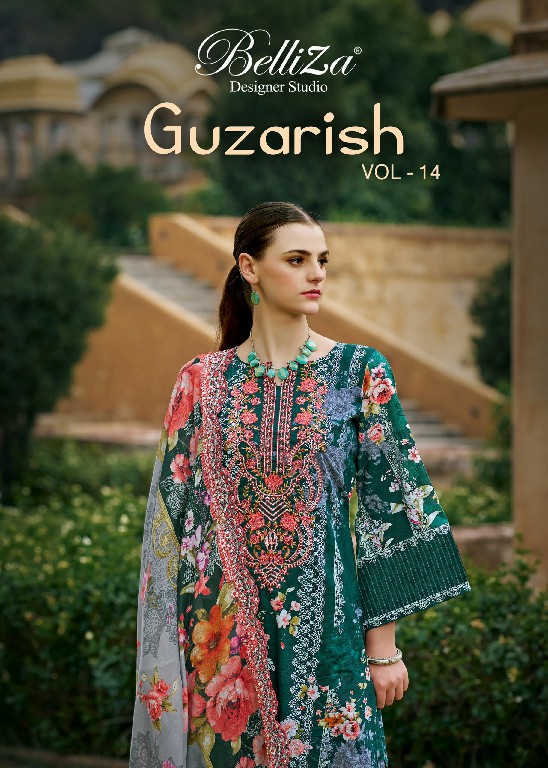 guzarish vol 14 by belliza designer digital print cotton salwar suits