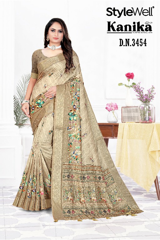 stylewell kanika digital print hit design daily wear saree exports