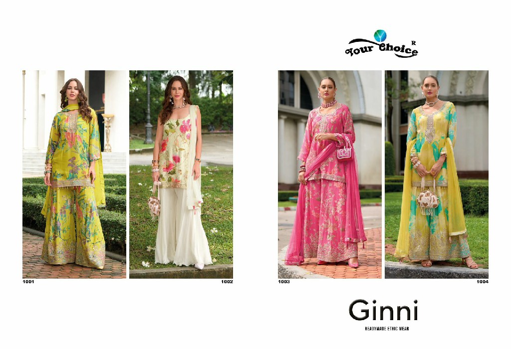 Your Choice Ginni Wholesale Readymade Ethnic Wear Suits