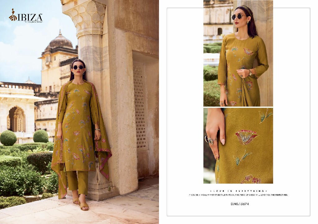 Ibiza Modern Art Wholesale Pure Viscose With Handwork Salwar Suits