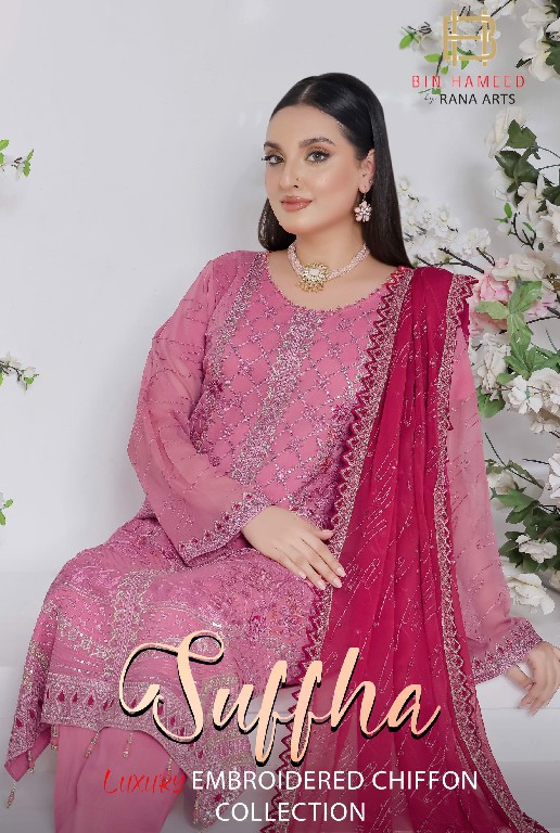 Bin Hameed By Rana Arts Suffha Luxury Embroidered Chiffon Collection