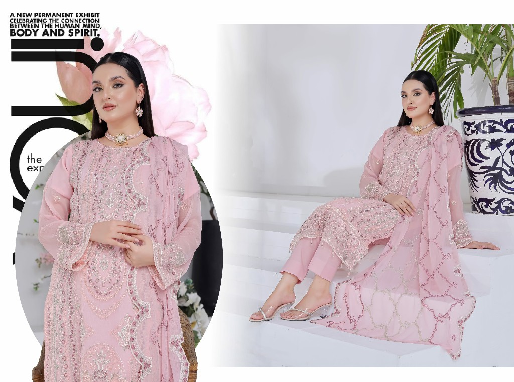 Bin Hameed By Rana Arts Suffha Luxury Embroidered Chiffon Collection