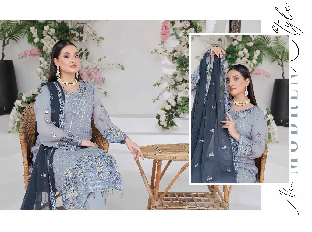 Bin Hameed By Rana Arts Suffha Luxury Embroidered Chiffon Collection