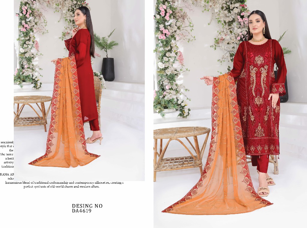 Bin Hameed By Rana Arts Suffha Luxury Embroidered Chiffon Collection