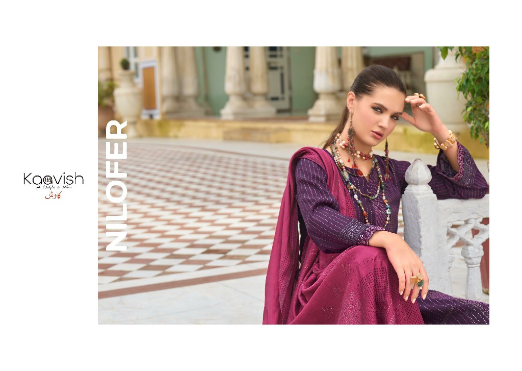 nilofer by kaavish unique colours viscose muslin dress material